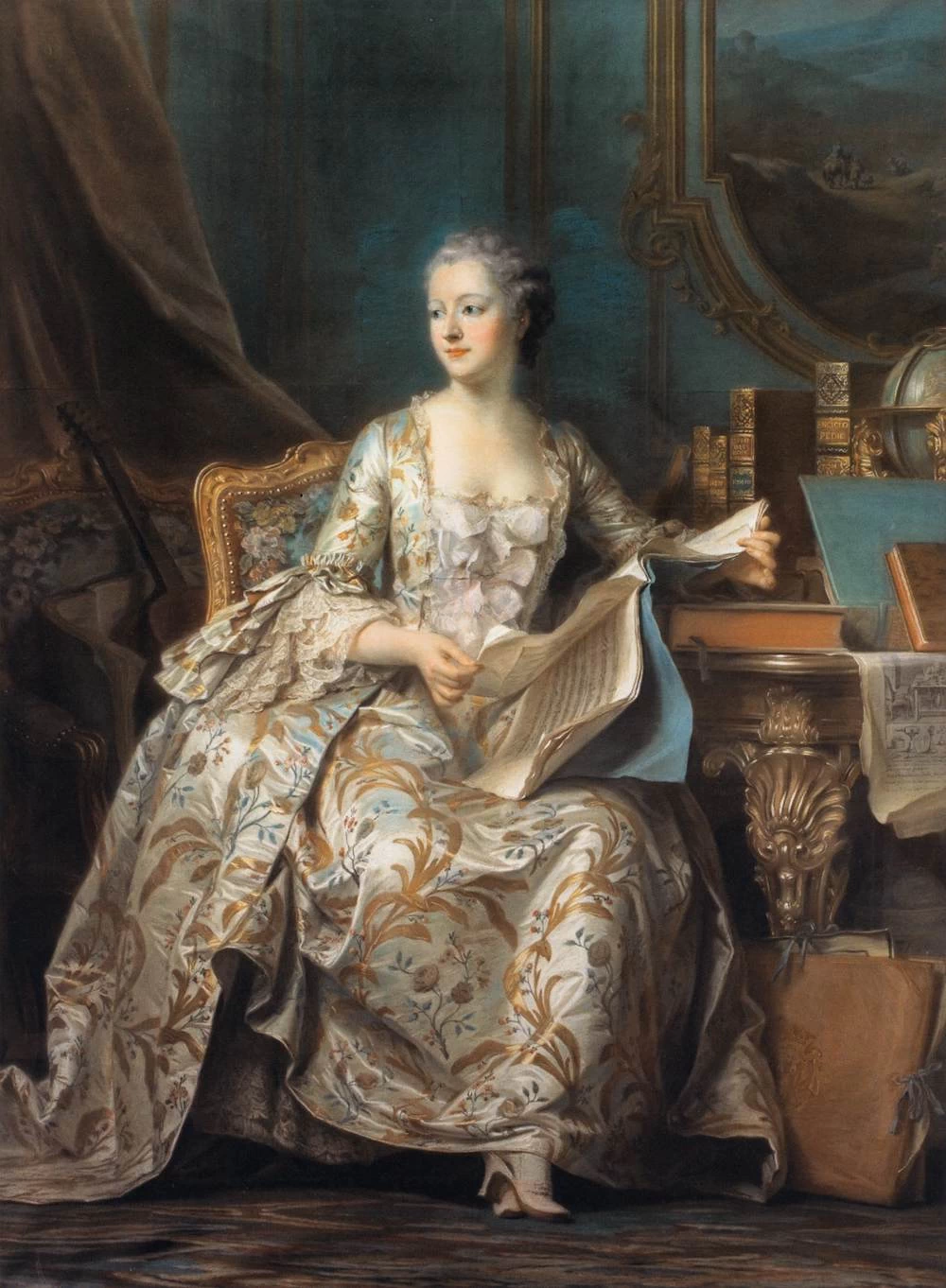 Ritratto della Marchesa de Pompadour - Louvre, Parigi
